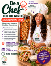 Load image into Gallery viewer, Be a Chef for the Night – Chicken Shawarma Edition - Public Event