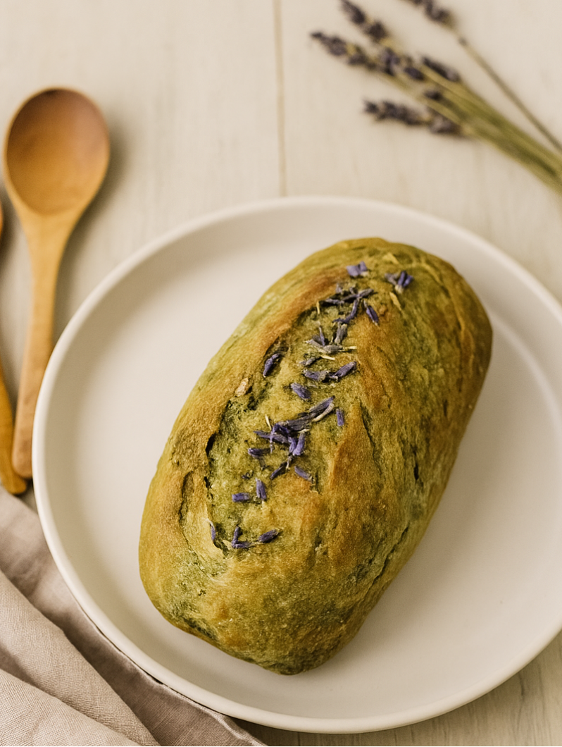 Matcha Lavender Loaf