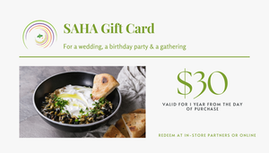 SAHA Gift Cards: The Perfect Present!